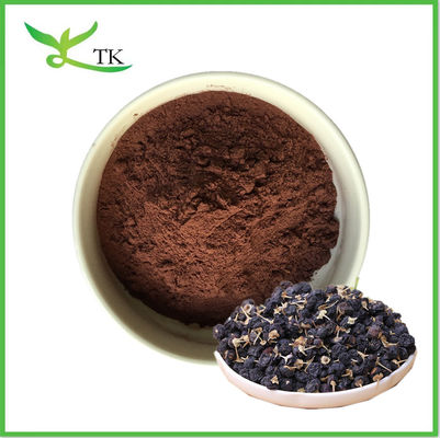 Ingrosso Estratto di bacche di goji nero puro naturale antocianine 5% 25% Black Goji Berry Powder