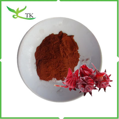 Polvere di rosella naturale idrosolubile al 100% Polvere di fiori di ibisco Estratto di rosella Polvere