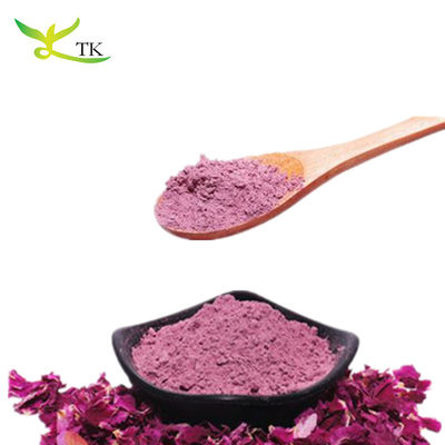 Petali di rosa secchi naturali in polvere istantanea Petali di rosa rosso in polvere per alimenti e bevande