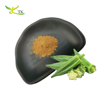 Prezzo all'ingrosso Grado alimentare Estratto di semi di okra naturale essiccato in polvere Estratto di okra in polvere