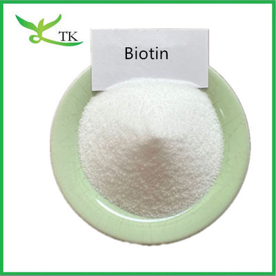 Supplemento per la crescita dei capelli Biotina pura in polvere 1% 98% Vitamina H B7 CAS 58-85-5