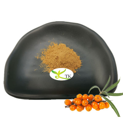 Estratto di bacche di olivello spinoso naturale per uso alimentare 10% 20% Flavoni in polvere di estratto di olivello spinoso